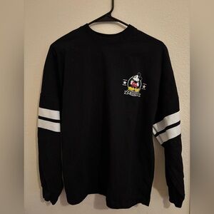 Disney Black Crewneck Sweater with White Accents